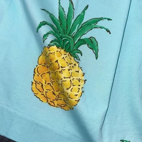 Talbots Skirt Turquoise blue Pineapple Skirt - Picture 5 of 8